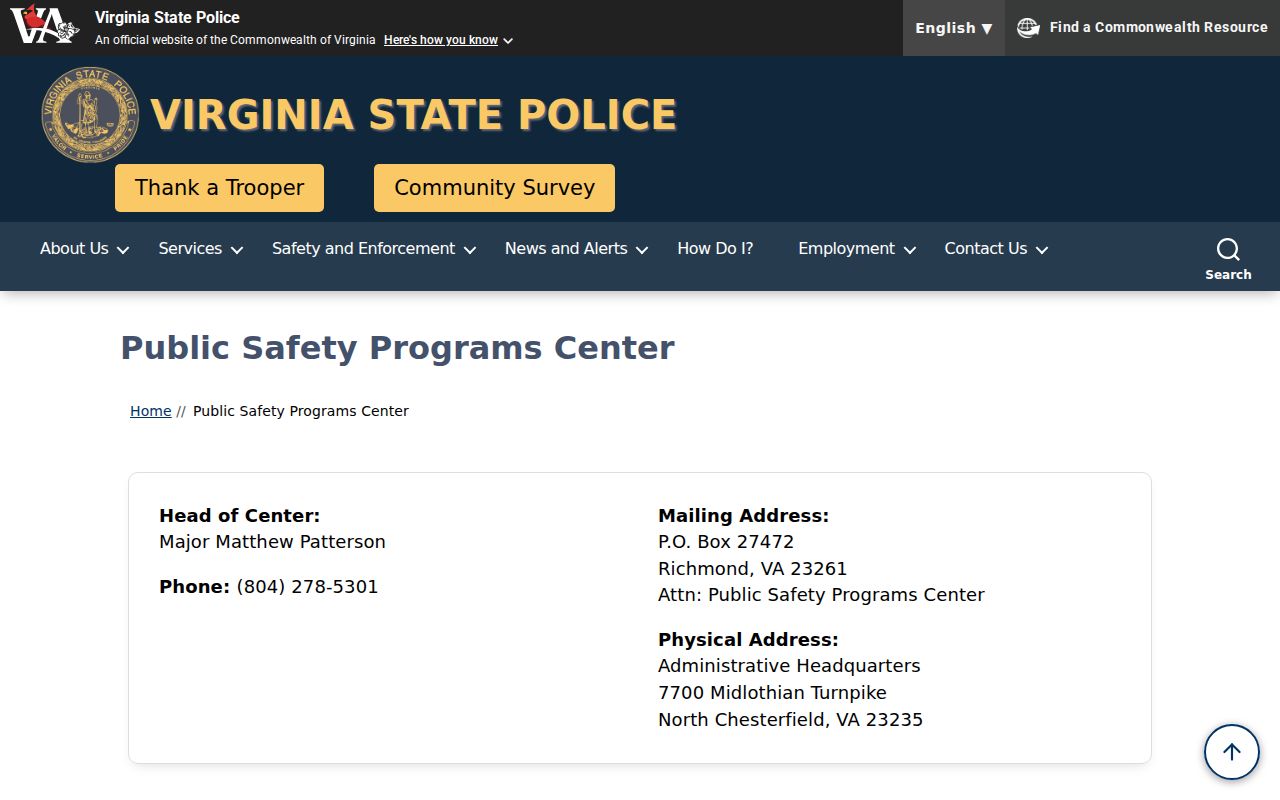 Virginia law-enforcement system access context for Charles City County active warrants